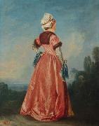 Jean-Antoine Watteau Polish Woman Germany oil painting artist